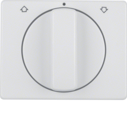 10770069 Centre plate with rotary knob for rotary switch for blinds Berker Arsys,  polar white glossy