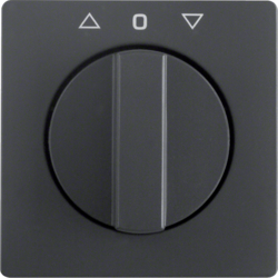 10806086 Centre plate with rotary knob for rotary switch for blinds anthracite velvety,  lacquered
