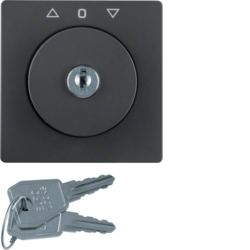 1082608600 Key can be removed in 3 positions,  Berker Q.1/Q.3/Q.7/Q.9