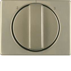 10880101 Centre plate with rotary knob for 3-step switch Berker Arsys,  light bronze matt,  aluminium lacquered