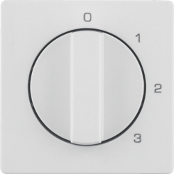 10966082 Centre plate with rotary knob for 3-step switch with neutral-position,  Berker Q.1/Q.3/Q.7/Q.9