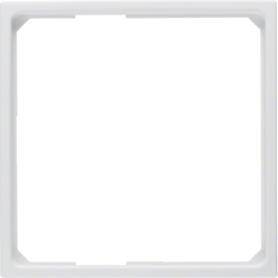11091919 Adapter ring for centre plate 50 x 50 mm Berker S.1/B.3/B.7, polar white matt