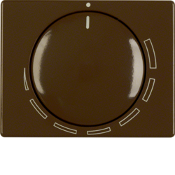 11350021 Centre plate for speed controller with setting knob,  Berker Arsys,  brown glossy