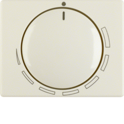 11350022 Centre plate for speed controller with setting knob,  Berker Arsys,  white glossy