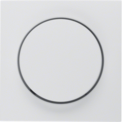 11371909 Centre plate for rotary dimmer/rotary potentiometer with setting knob,  Berker S.1/B.3/B.7, polar white matt