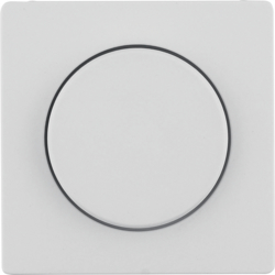 11376082 Centre plate for rotary dimmer/rotary potentiometer with setting knob,  white velvety