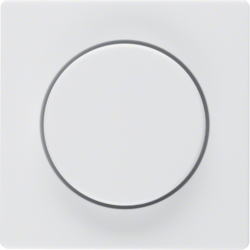 11376089 Centre plate for rotary dimmer/rotary potentiometer with setting knob,  Berker Q.1/Q.3/Q.7/Q.9, polar white velvety