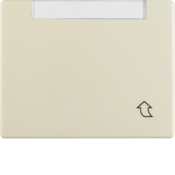 11410002 Hinged cover,  high with labelling field,  Berker Arsys,  white glossy