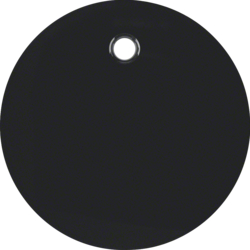 11462045 Centre plate for pullcord switch/pullcord push-button Berker R.1/R.3/R.8, black glossy