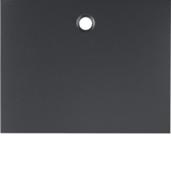 11477006 Centre plate for pullcord switch/pullcord push-button Berker K.1, anthracite matt,  lacquered