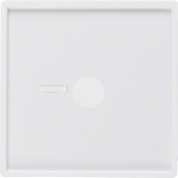 12366089 Centre plate for pneumatic call switch with lens,  polar white velvety