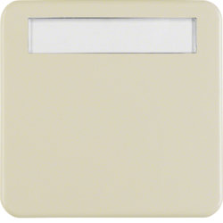 1629 Rocker with labelling field,  Splash-protected flush-mounted IP44, white glossy