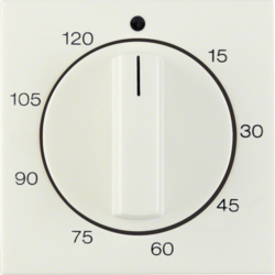 16338982 Centre plate for mechanical timer Berker S.1/B.3/B.7, white glossy