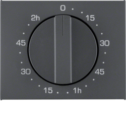 16357106 Centre plate for mechanical timer Berker K.1, anthracite matt,  lacquered