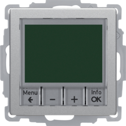 20446084 Thermostat,  NO contact,  with centre plate Time-controlled,  Berker Q.1/Q.3/Q.7/Q.9