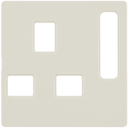 3313076082 Centre plate for socket outlets,  British Standard,  can be switched off