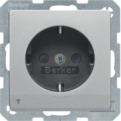41096084 SCHUKO socket outlet with LED orientation light enhanced contact protection,  Screw-in lift terminals,  Berker Q.1/Q.3/Q.7/Q.9