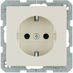 41436082 SCHUKO socket outlet with screw-in lift terminals