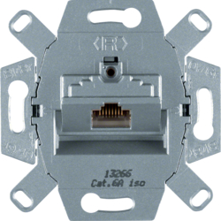 4586 FCC socket outlet 8pole shielded,  cat.6A iso Communication technology
