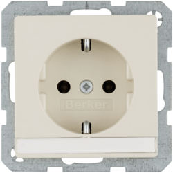47506082 SCHUKO socket outlet with labelling field