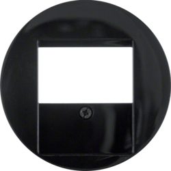 6810332045 Centre plate with TDO cut-out black glossy