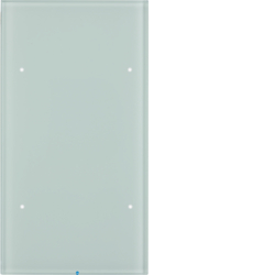 75142850 Touch sensor 2gang comfort with integral bus coupling unit,  KNX - Berker R.3, glass polar white