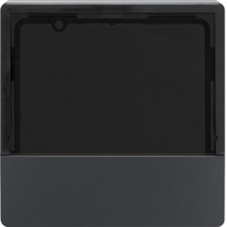 80960126 Cover for KNX thermostats and room controllers KNX - Berker Q.1/Q.3, anthracite velvety,  lacquered