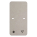 105440 Base plate self-extinguishing for combination 2gang Surface-mounted accessories,  white