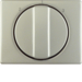 10880104 Centre plate with rotary knob for 3-step switch Berker Arsys,  stainless steel,  metal matt finish