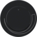 11372035 Centre plate for speed controller with setting knob,  Berker R.1/R.3/R.8, black glossy