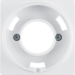 11986089 Centre plate for pilot lamp E14 Berker Q.1/Q.3/Q.7/Q.9, polar white velvety