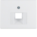14070069 Centre plate for FCC socket outlet Berker Arsys,  polar white glossy