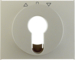 15047104 Centre plate for key push-button for blinds/key switch Berker K.5, stainless steel matt,  lacquered
