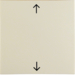 16208912 Rocker with imprinted arrows symbol Berker S.1/B.3/B.7, white glossy