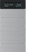 75665594 B.IQ push-button 5gang with thermostat Display,  KNX - Berker B.IQ,  Aluminium,  aluminium anodised