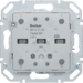 80142180 Push-button module 2gang with RGB LED,  with integrated temperature sensor,  with integral bus coupling unit,  KNX