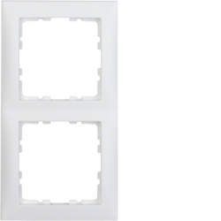 10129909 Frame 2gang Berker S.1, polar white matt