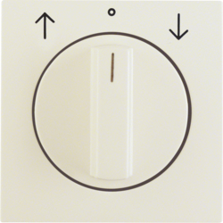 10808982 Centre plate with rotary knob for rotary switch for blinds Berker S.1/B.3/B.7, white glossy