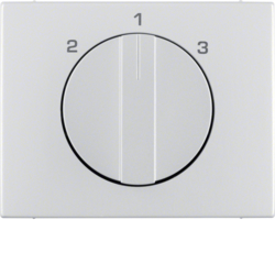 10887103 Centre plate with rotary knob for 3-step switch Berker K.5, Aluminium,  aluminium anodised