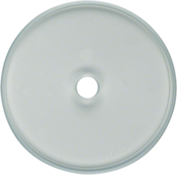 1090 Glass cover plate for rotary switch/spring-return push-button Serie Glas,  clear glossy
