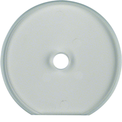 1094 Glass cover end plate for rotary switch/spring-return push-button Serie Glas,  clear glossy