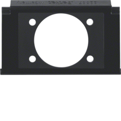 111105 Mounting plate for XLR built-in jack P-series with labelling field,  Aquatec IP44, black