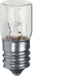161003 Incandescent lamp E14 for pilot lamp with flat cover Light control,  clear,  transparent
