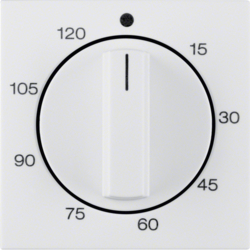 16338989 Centre plate for mechanical timer Berker S.1/B.3/B.7, polar white glossy