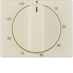 16350002 Centre plate for mechanical timer Berker Arsys,  white glossy