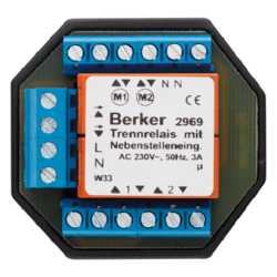 2969 RolloTec cutoff relay surface-mounted/flush-mounted with extension unit outputs,  Blind control