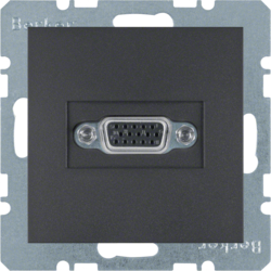 3315401606 VGA socket outlet Berker S.1/B.3/B.7, anthracite,  matt