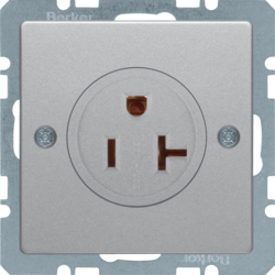 41686084 Socket outlet with earthing contact USA/CANADA NEMA 5-20 R with screw terminals,  Berker Q.1/Q.3/Q.7/Q.9