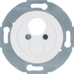 450820 Insert with centre plate for small connector Serie 1930/Glas,  polar white glossy