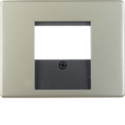 6810340004 Centre plate with TDO cut-out Berker Arsys,  stainless steel,  metal matt finish